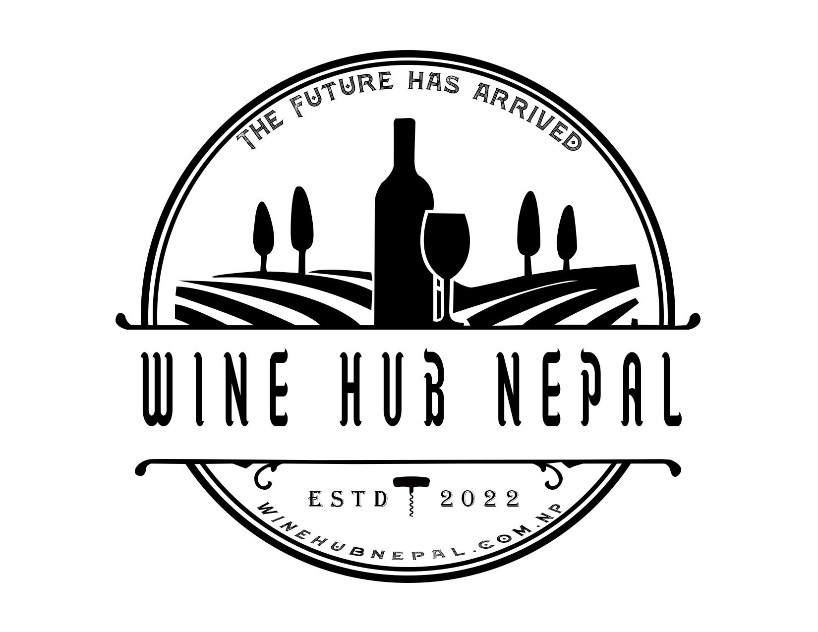 Logo Design Wine Hub